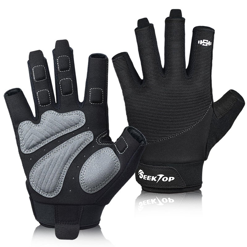 Seektop Workout Gloves for Men and Women  Weight Lifting Gloves with Full Protection  Excellent Grip  Gym  Breathable Exercise Gloves for Weightlifting  Fitness  Training - Image 1